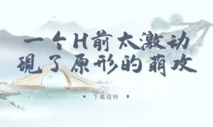 《一个H前太激动现了原形的萌攻》广播剧全一期完整版未删减[免费下载]-小燕社区